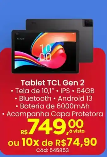 Supermercados Mateus Tablet TCL Gen 2 oferta