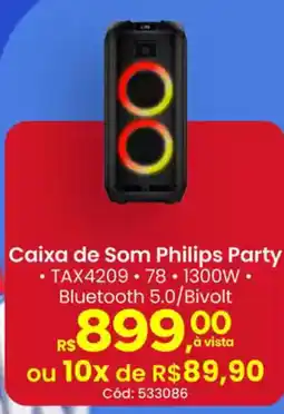 Supermercados Mateus Caixa de Som Philips Party oferta