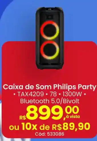 Supermercados Mateus Caixa de Som Philips Party oferta