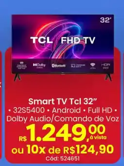 Supermercados Mateus Smart TV Tcl 32" oferta