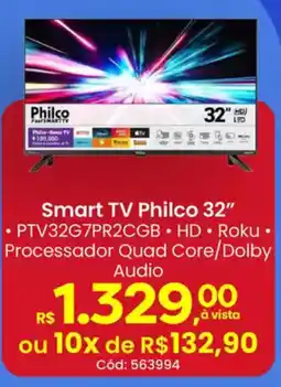 Supermercados Mateus Smart TV Philco 32" oferta