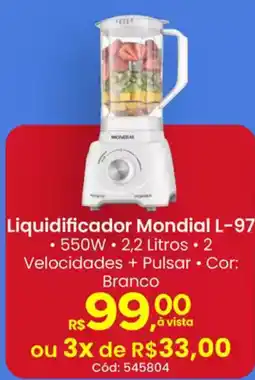 Supermercados Mateus Liquidificador Mondial L-97 oferta