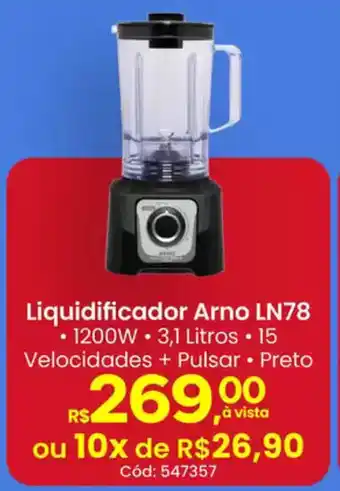 Supermercados Mateus Liquidificador Arno LN78 oferta