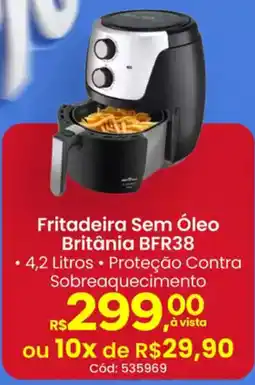 Supermercados Mateus Fritadeira Sem Óleo Britânia BFR38 oferta