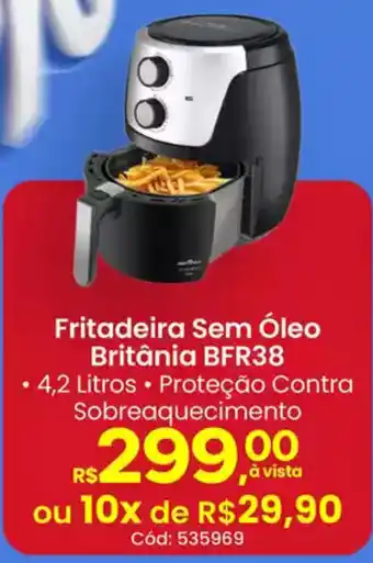 Supermercados Mateus Fritadeira Sem Óleo Britânia BFR38 oferta