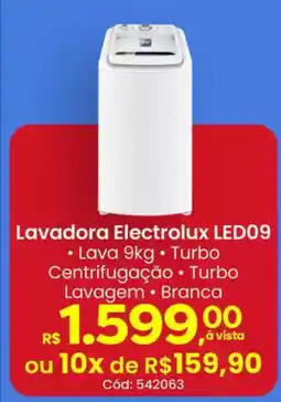 Supermercados Mateus Lavadora Electrolux LED09 oferta