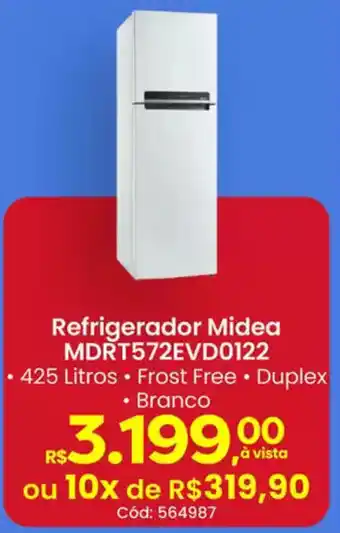 Supermercados Mateus Refrigerador Midea MDRT572EVD0122 oferta