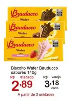 Giga Atacado Biscoito Wafer Bauducco sabores oferta