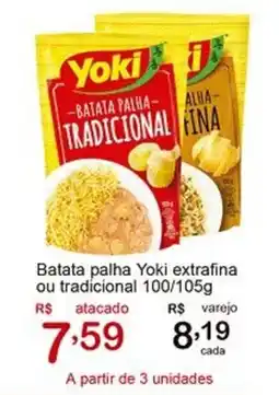 Giga Atacado Batata palha Yoki extrafina ou tradicional oferta