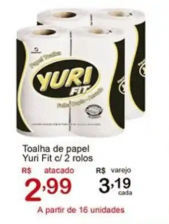 Giga Atacado Toalha de papel Yuri Fit oferta