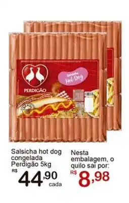 Giga Atacado Salsicha hot dog congelada Perdigão oferta