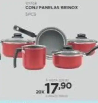 Benoit Conj. Panelas Brinox 5pcs oferta