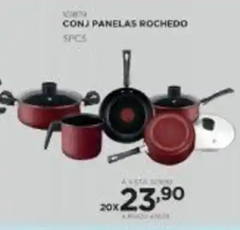 Benoit Conj. Panelas Rochedo 5pcs oferta