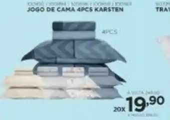 Benoit Jogo de Cama 4pcs Kartsen oferta