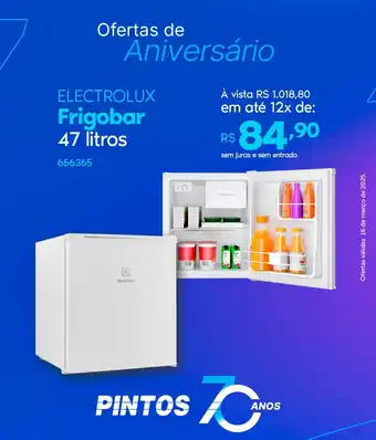 Lojas Pintos ELECTROLUX Frigobar oferta