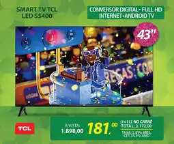 Lojas Cem Smart tv tcl led s5400 oferta