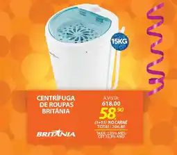 Lojas Cem Centrifuga de roupas britânia oferta