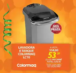 Lojas Cem Lavadora e tanque colormaq lct6 oferta