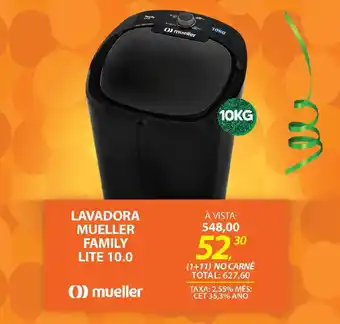 Lojas Cem Lavadora mueller family lite oferta