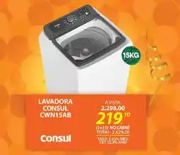 Lojas Cem Lavadora consul cwn15ab oferta