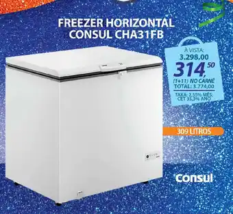 Lojas Cem Freezer horizontal consul cha31fb oferta