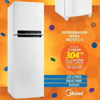 Lojas Cem Refrigerador midea md-rt572 oferta