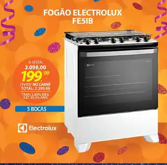 Lojas Cem Fogão electrolux FE5IB oferta