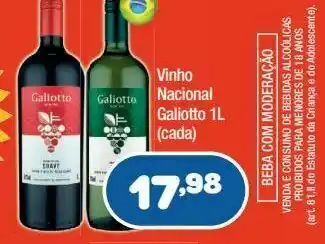 Vinhos galiotto 1 litro
