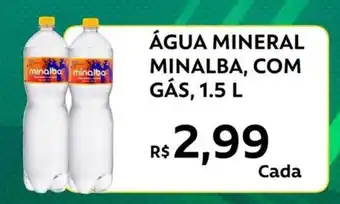 Supermercados Bretas Água mineral minalba, com gás, oferta