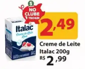 Supermercados Tischler Creme de Leite Italac oferta