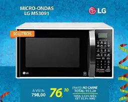 Lojas Cem Micro-ondas LG MS3091 oferta