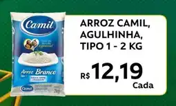 Supermercados Bretas Arroz camil, agulhinha, tipo 1 oferta