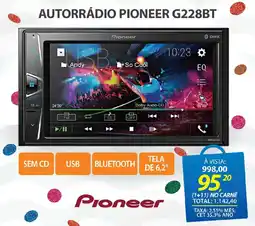 Lojas Cem Autorrádio pioneer g228bt oferta