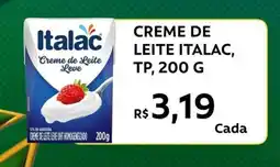 Supermercados Bretas Creme de leite italac, tp, oferta