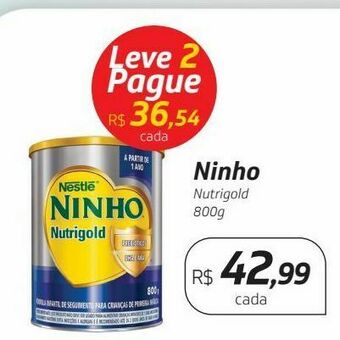 Drogal Ninho nutrigold 800g oferta