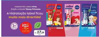 Drogal Hidratantes labiais nivea disney proncesas oferta