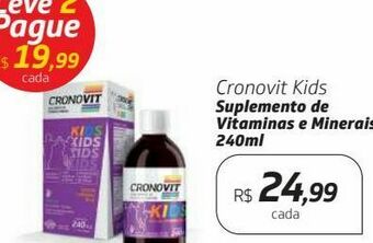 Drogal Suplementos nutricionais cronovit kids oferta
