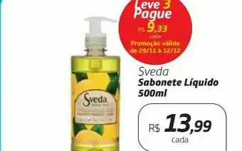 Drogal Sabonete líquido sveda 500 mml oferta