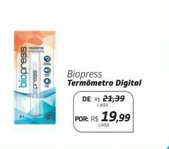 Drogal Termômetro digital biopress oferta