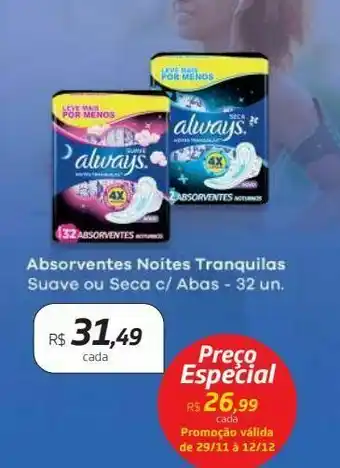 Drogal Absorvente interno always oferta