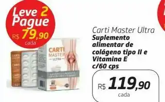 Suplementos nutricionais carti master ultra