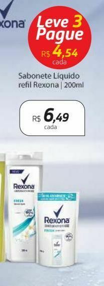 Drogal Sabonete líquido rexona oferta
