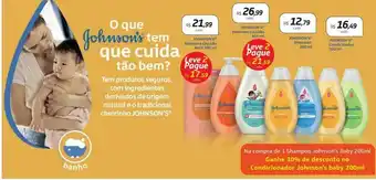 Drogal Shampoo para bebê johnson's baby oferta