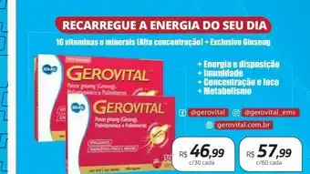 Drogal Suplemento vitanímico gerovital oferta