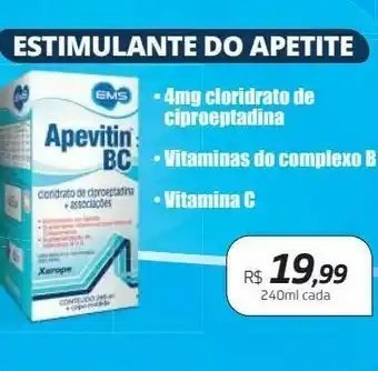 Drogal Suplementos nutricionais apevitin bc oferta