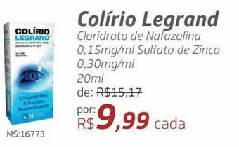 Drogal Colírio legrand oferta
