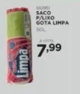 Saco p/ Lixo Gota Limpa 50L