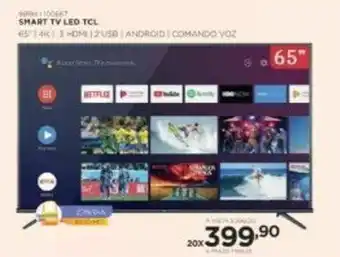 Benoit Smart TV LED TCL 65" oferta