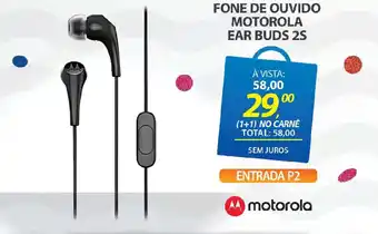 Lojas Cem Fone de ouvido motorola ear buds 2s oferta