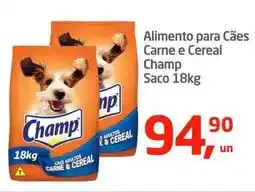 Tenda Atacado Champ - alimento para cães carne e cereal oferta